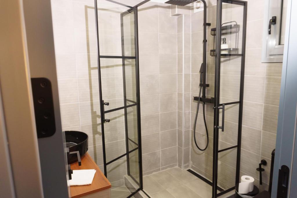 Private walk-in shower